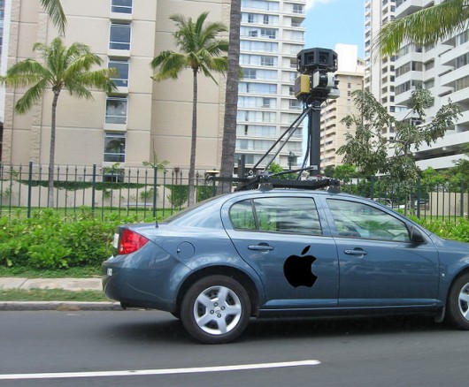 اپل با خودروهای مجهز به دوربین و سرویس استریت ویو