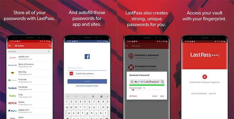 اپلیکیشن مدیریت رمز عبور LastPass