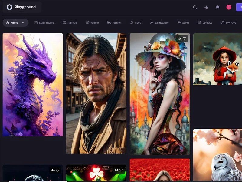 ابزار آنلاین هوش مصنوعی درست کردن عکس Playground AI