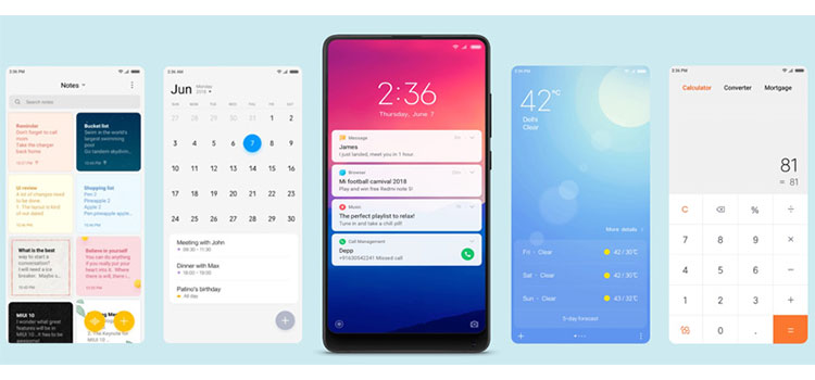 رابط کاربری MIUI شیائومی