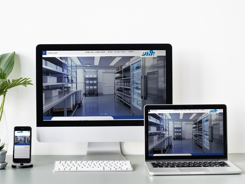 پیاده سازی سایت شرکتی بوران صنعت دنا 2