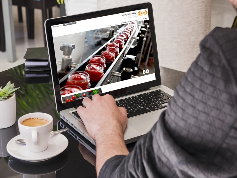 پیاده سازی سایت شرکتی گروه صنعتی آذری  2