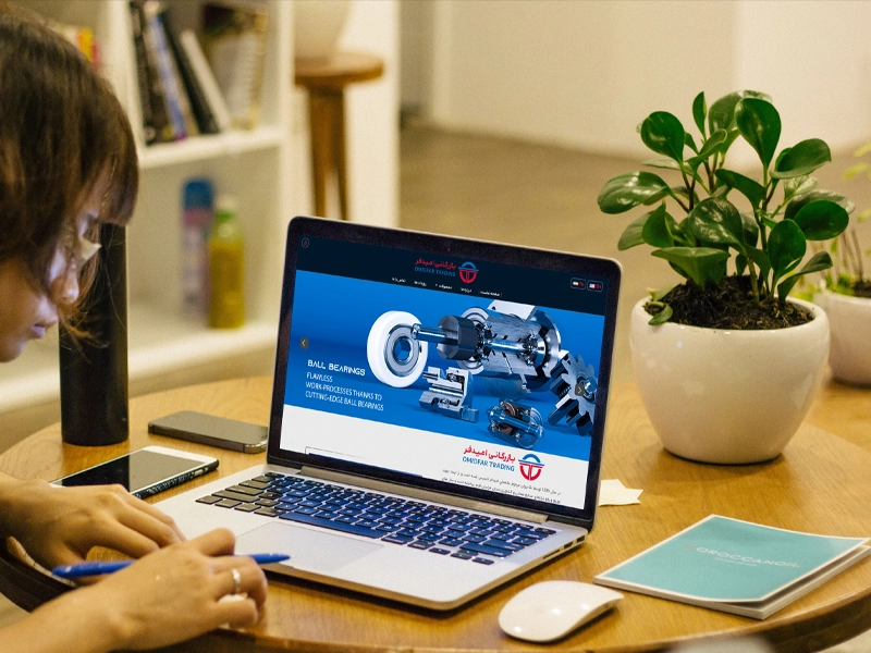 پیاده سازی سایت شرکتی کالای صنعتی بازرگانی امیدفر 2