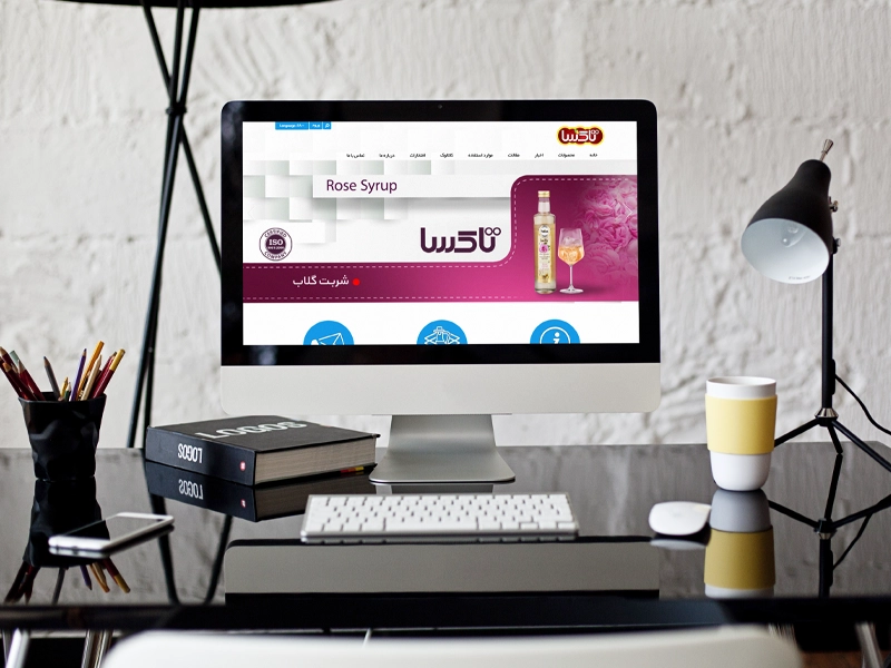 پیاده سازی سایت شرکتی گروه تولیدی و بازرگانی امین (تاکسا) 2