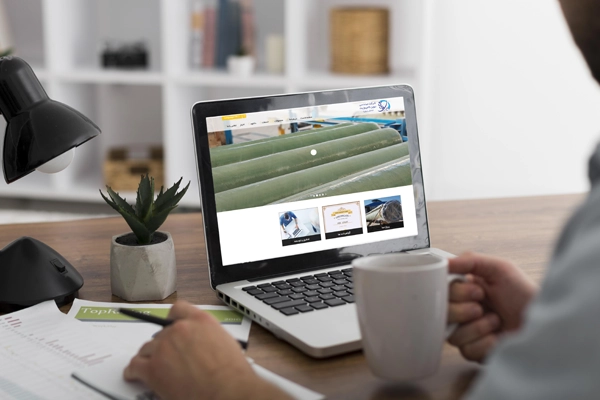 پیاده سازی سایت شرکت دانش بنیان نوین کامپوزیت 2