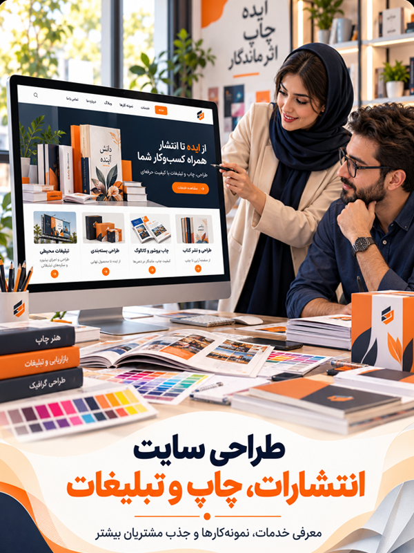 طراحی سایت انتشارات، چاپ و تبلیغات توسط فراتک